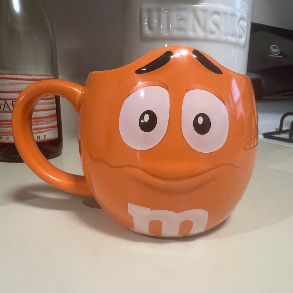 NWT M&M Orange figural mug